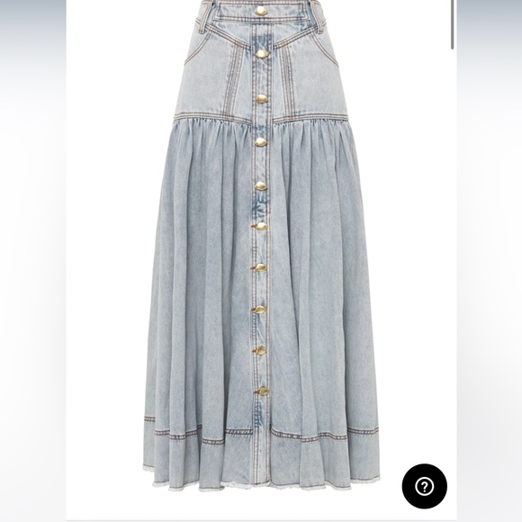 Aje Dresses & Skirts - Aje Belmod denim button skirt